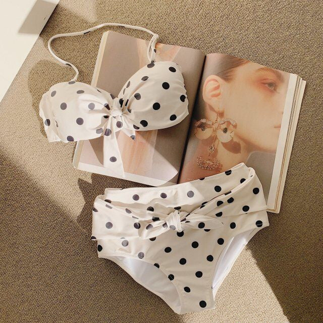 Polka dot swimsuit