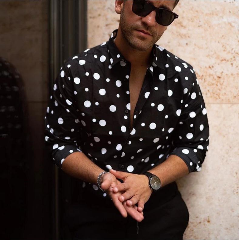 Polka Dot Long Sleeve Shirt