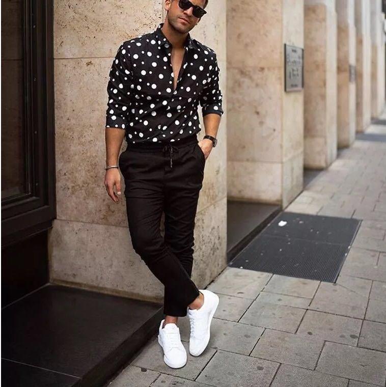 Polka Dot Long Sleeve Shirt