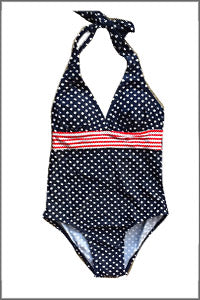 Children's Polka Dot One-Piece Swimsuit