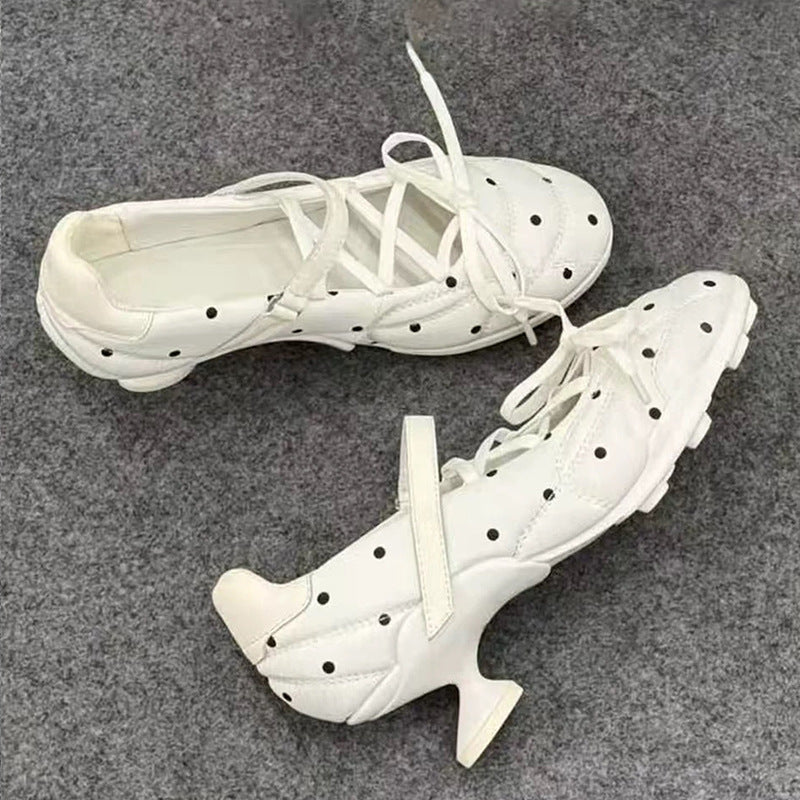 Rare Stylish Polka-dot High Heels For Women