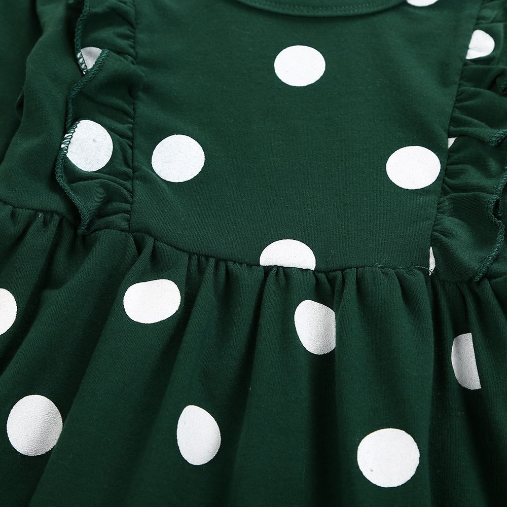Polka Dot Long Sleeve Dress