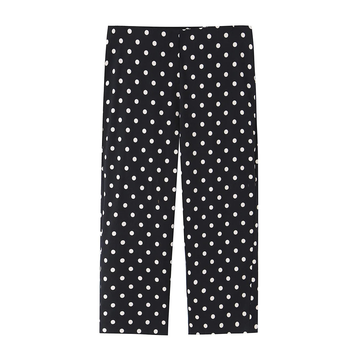 Elegant Polka Dot Two Piece Pant Sets Women Summer Long Sleeve Button Jacke