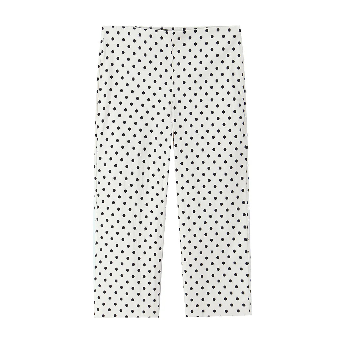Elegant Polka Dot Two Piece Pant Sets Women Summer Long Sleeve Button Jacke