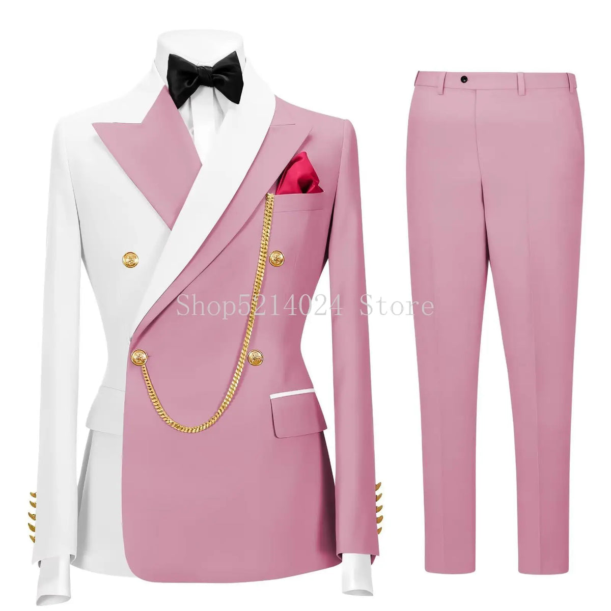 Men's 2-Piece Tuxedo Suit (Jacket + Pants)