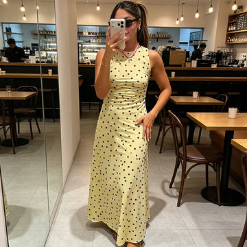 Women Summer Women's Polka Dot French Style Dress Elegant Women