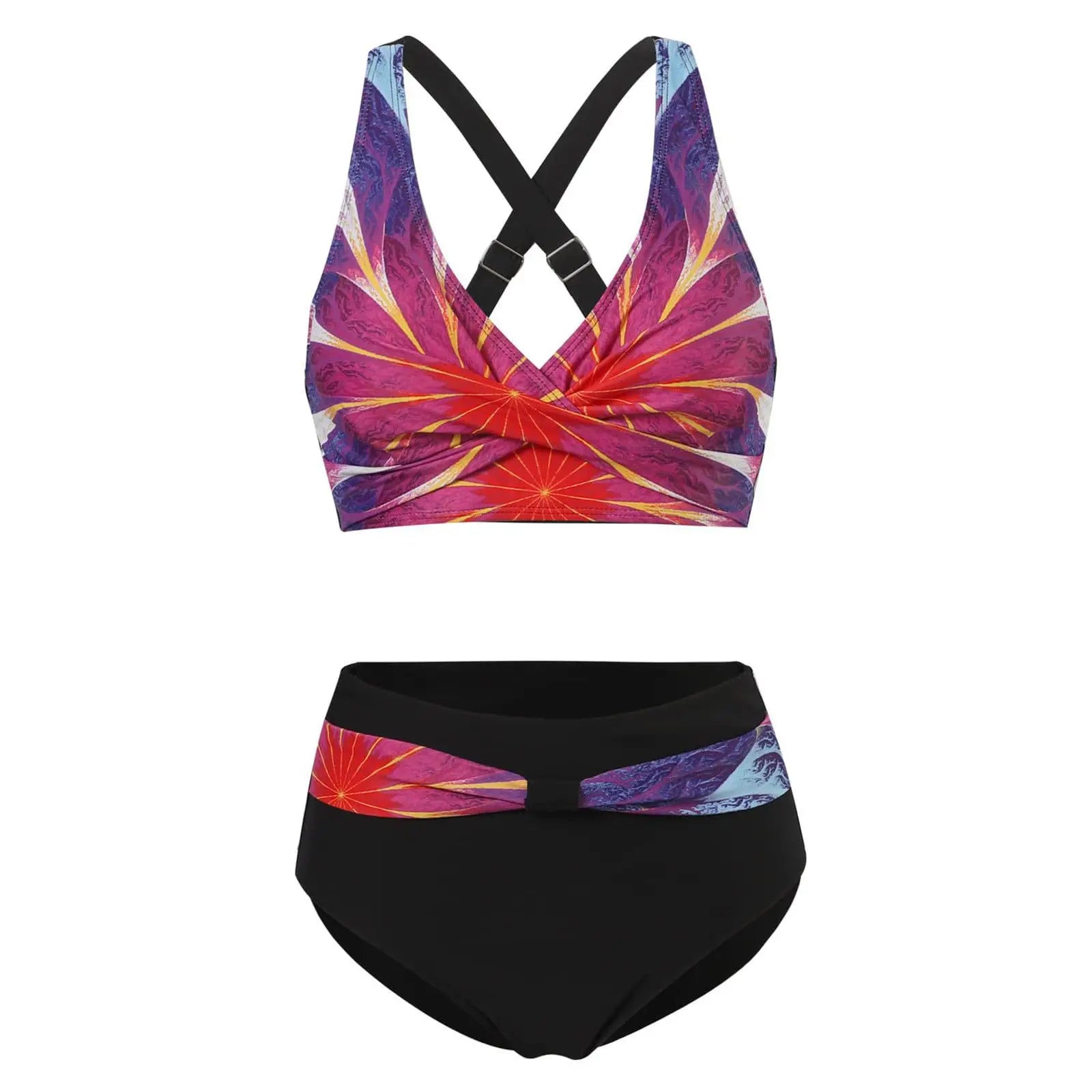 Sexy Polka Dot High Waist Bikini Push Up Swimsuit Female