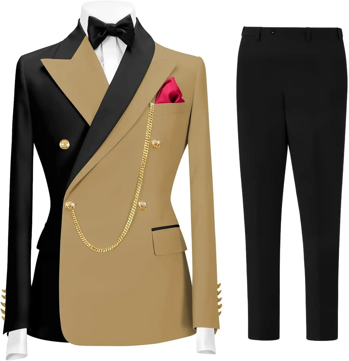 Men's 2-Piece Tuxedo Suit (Jacket + Pants)