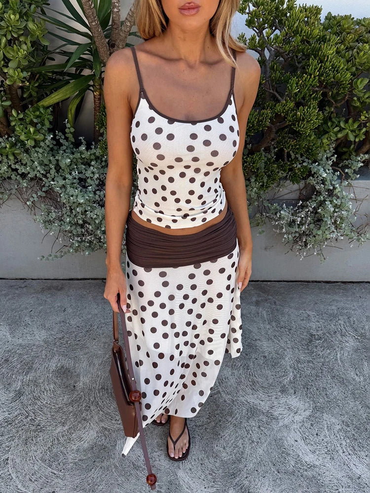 Polka DotSet Women Classic Sexy Beach Party Outfits