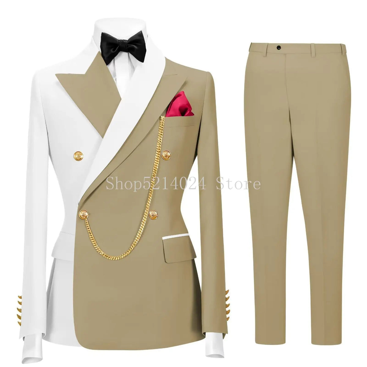 Men's 2-Piece Tuxedo Suit (Jacket + Pants)