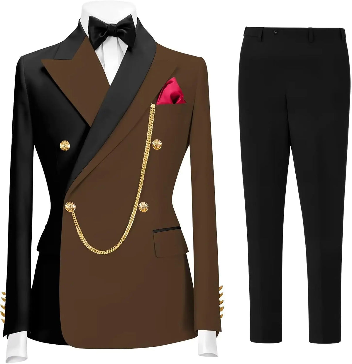 Men's 2-Piece Tuxedo Suit (Jacket + Pants)