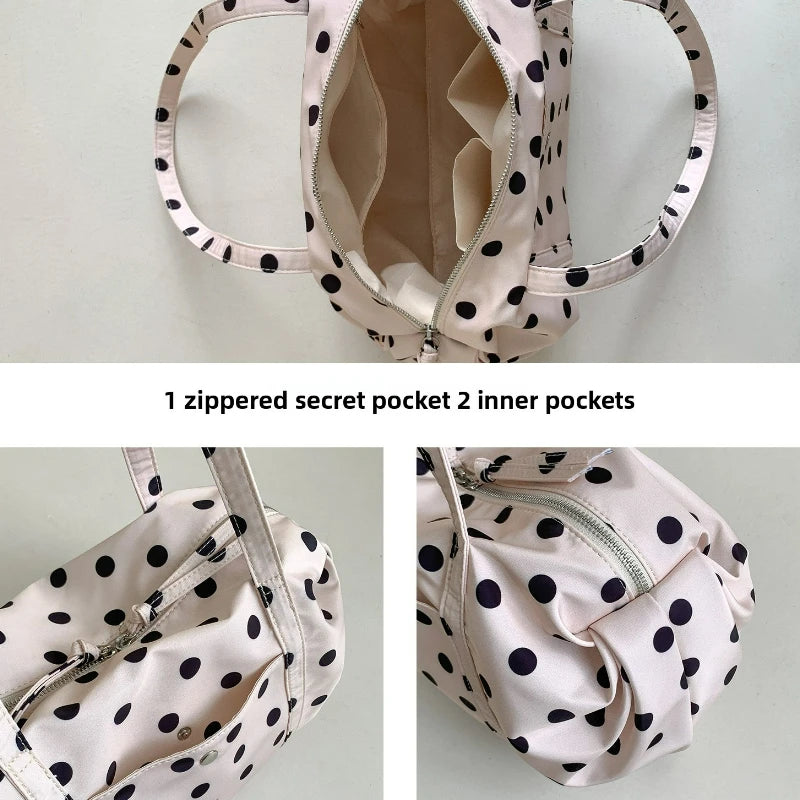 Fresh and Lighthearted Fashion Polka Dot Shoulder Bag