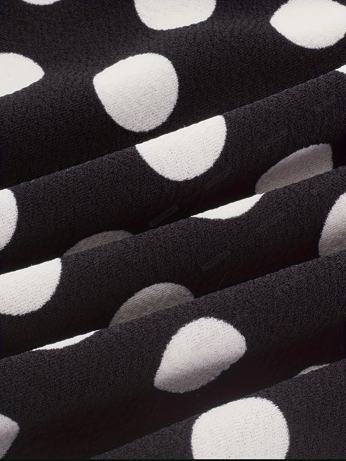 Polka Dot Knee-Length Pencil Dress with Ruffle Hem