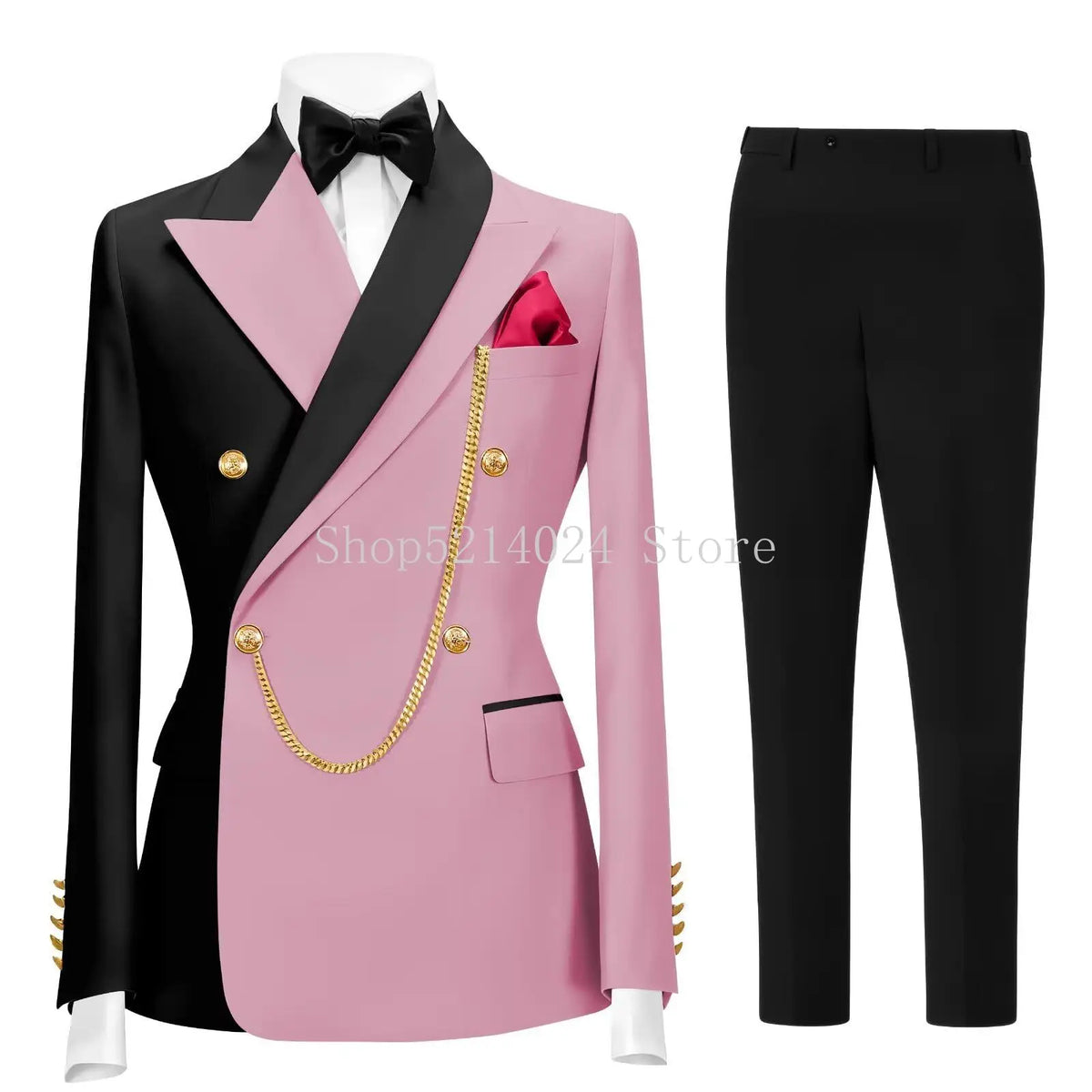 Men's 2-Piece Tuxedo Suit (Jacket + Pants)