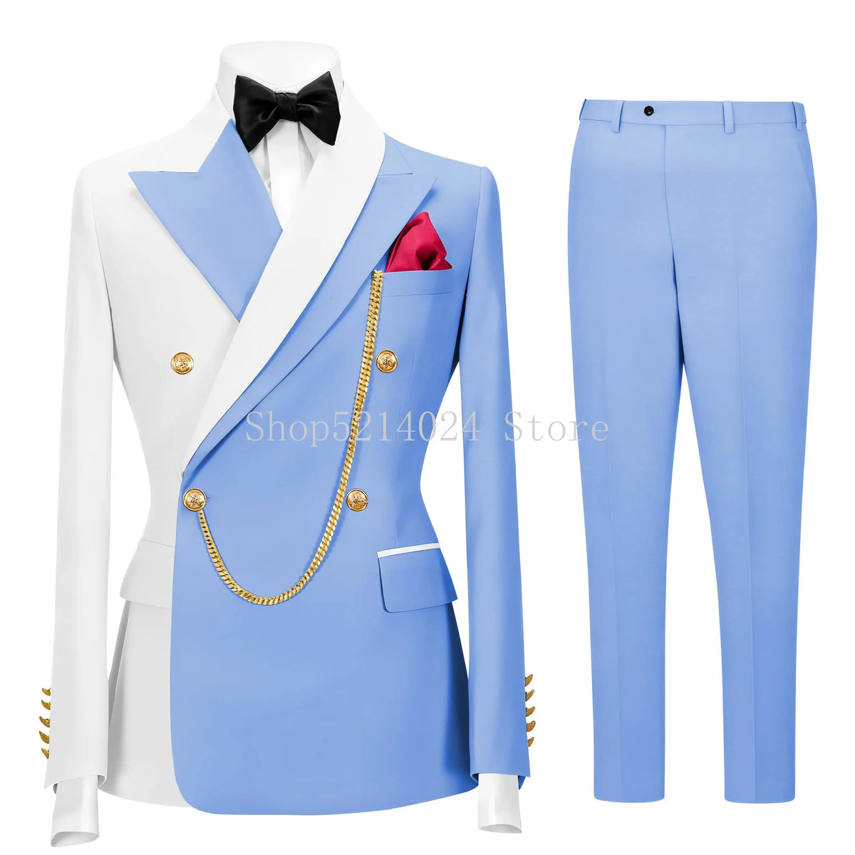 Men's 2-Piece Tuxedo Suit (Jacket + Pants)
