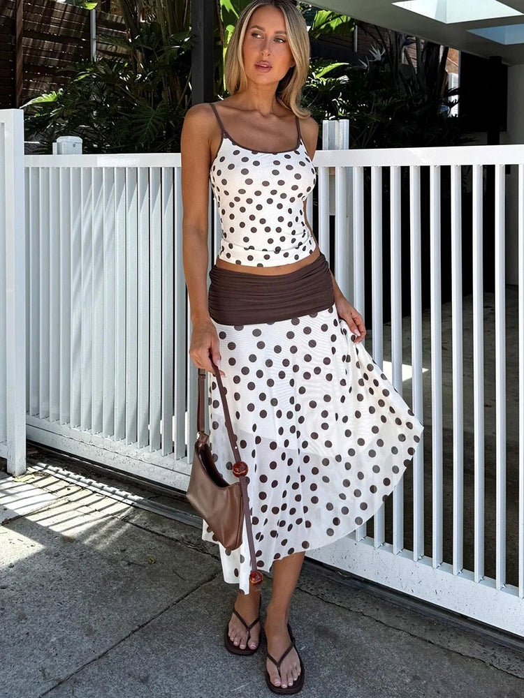 Polka DotSet Women Classic Sexy Beach Party Outfits