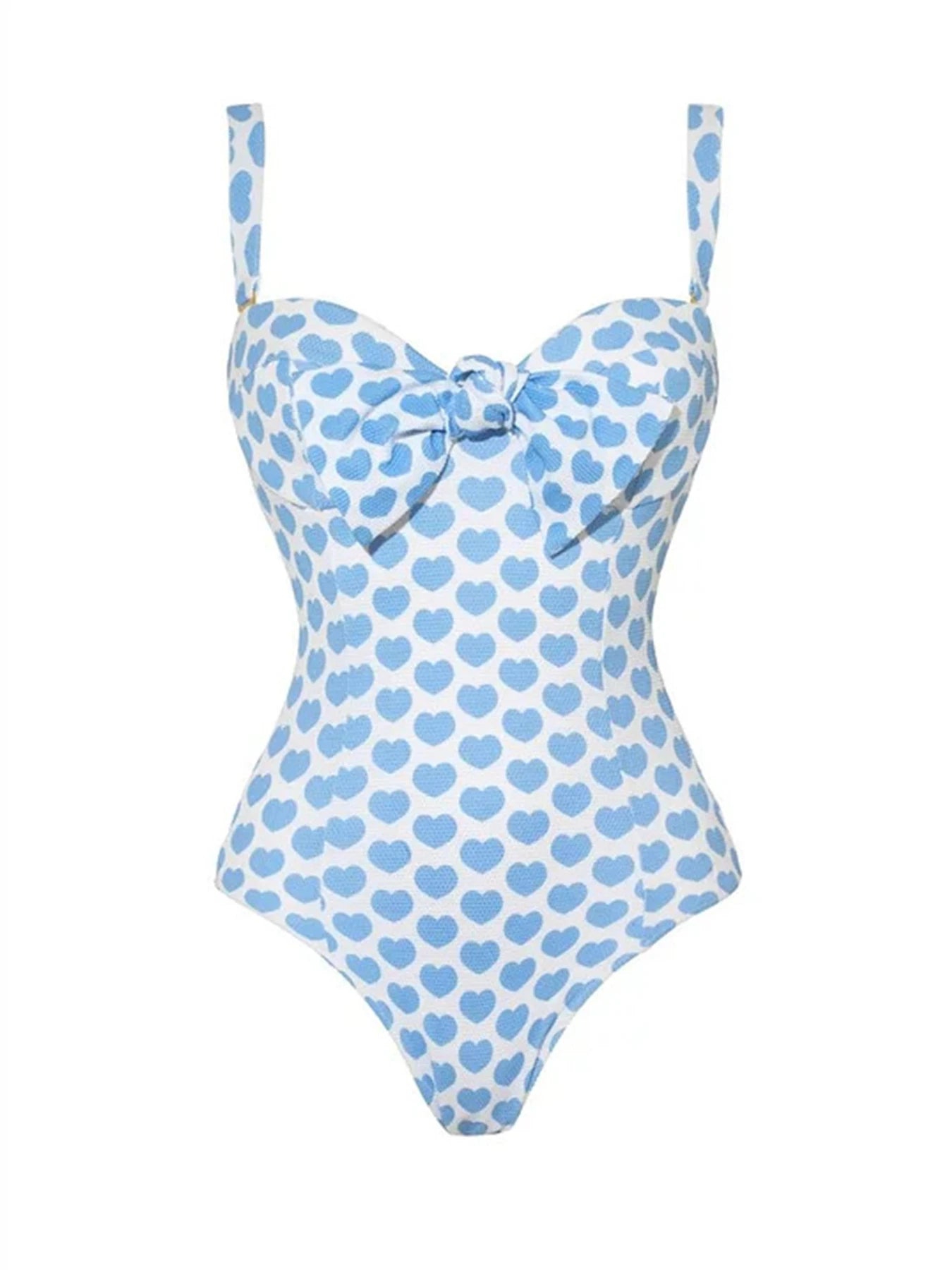 Polka Dot Print One Piece Swimsuit For Women Swimwear