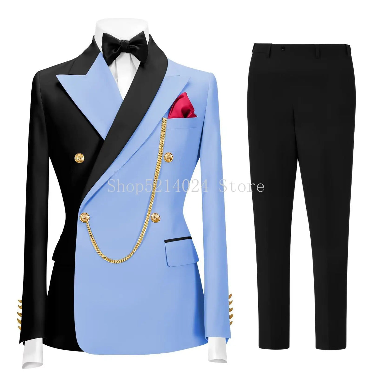 Men's 2-Piece Tuxedo Suit (Jacket + Pants)