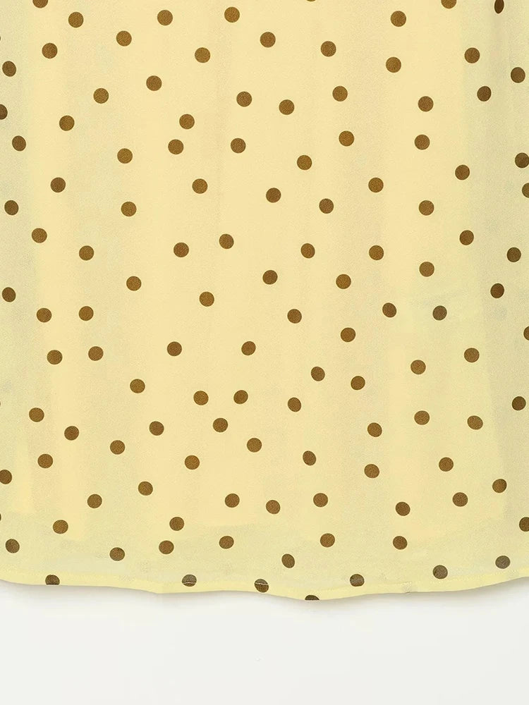 Women Summer Women's Polka Dot French Style Dress Elegant Women