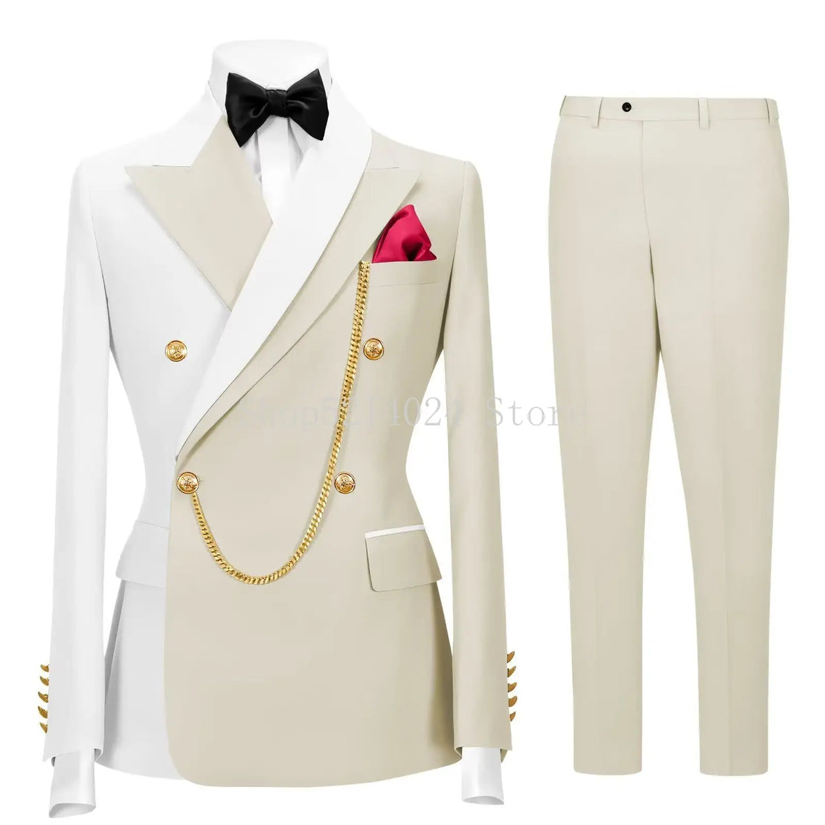 Men's 2-Piece Tuxedo Suit (Jacket + Pants)