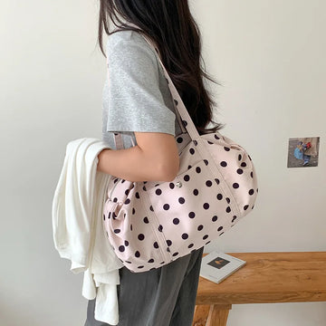 Fresh and Lighthearted Fashion Polka Dot Shoulder Bag
