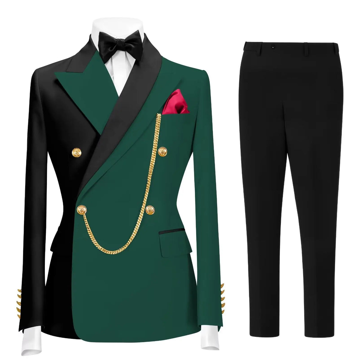 Men's 2-Piece Tuxedo Suit (Jacket + Pants)