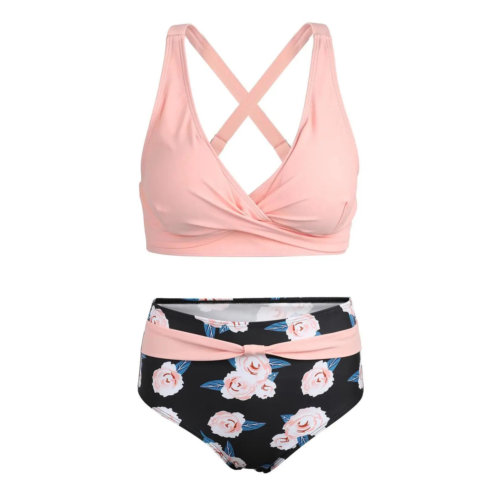Sexy Polka Dot High Waist Bikini Push Up Swimsuit Female