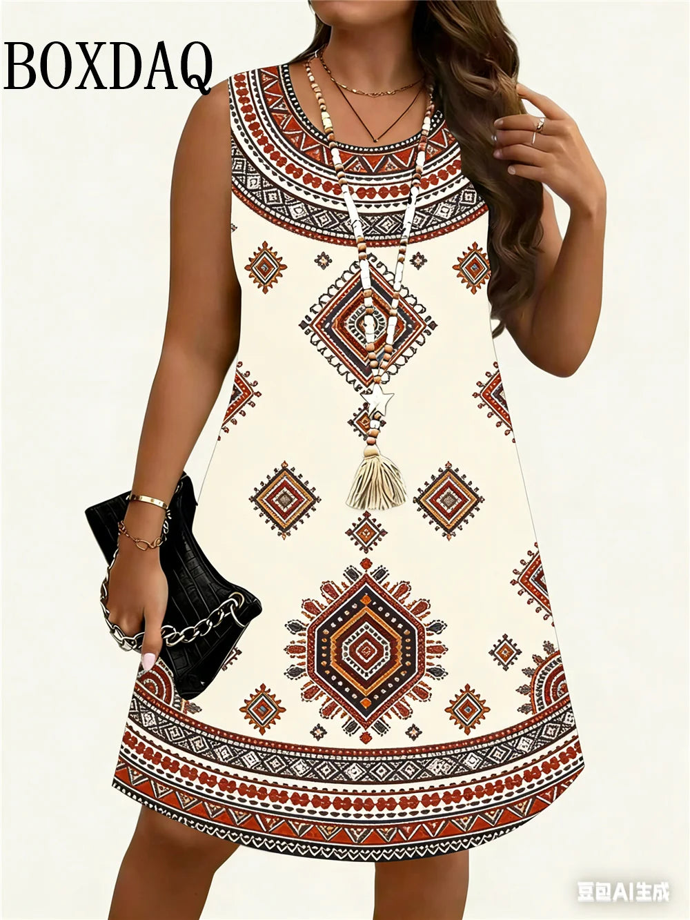 Polka Dot Women Floral Print Summer Short Beach Dress For Woman Floral