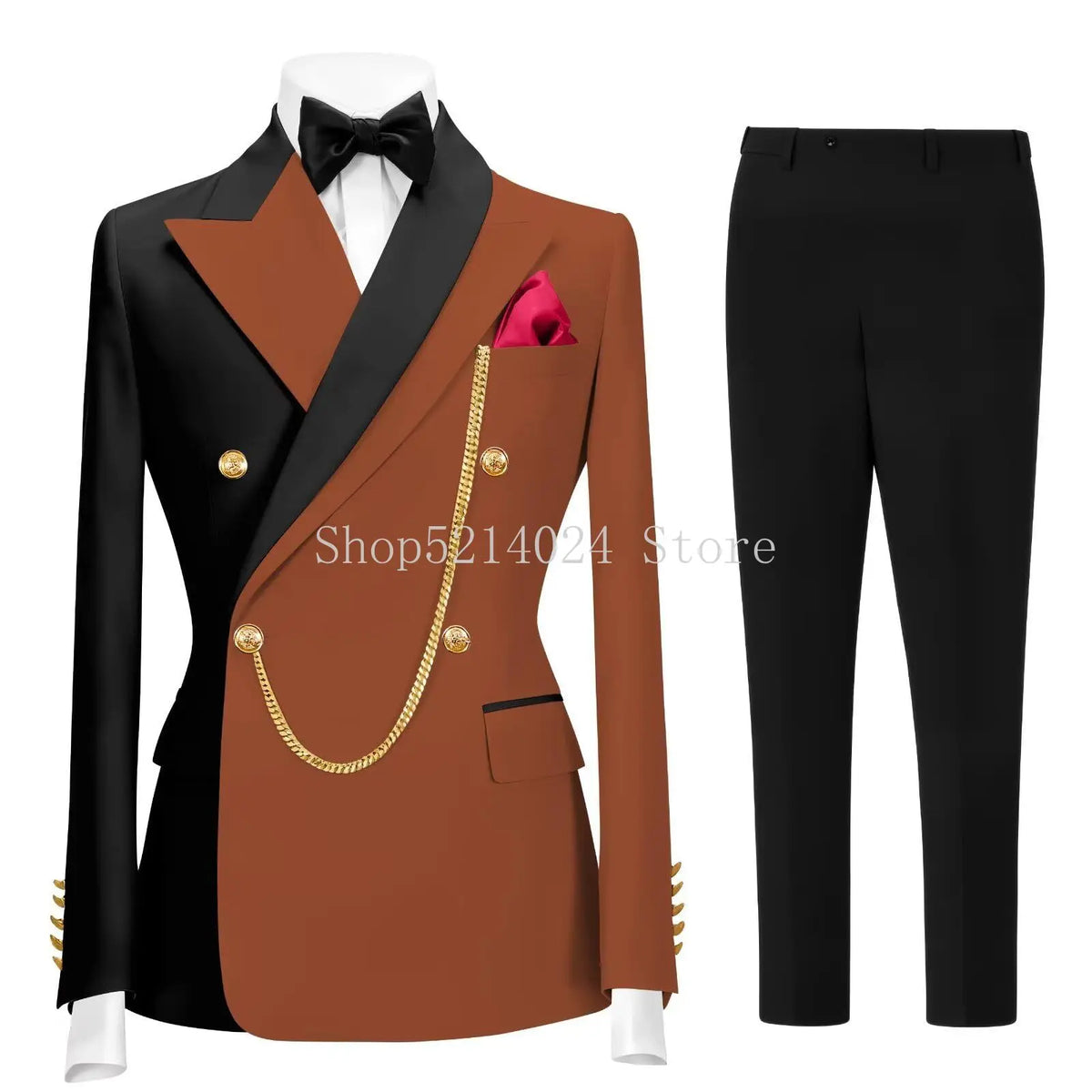Men's 2-Piece Tuxedo Suit (Jacket + Pants)