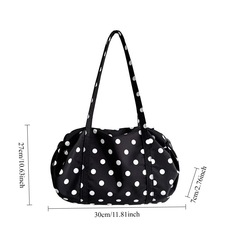 Fresh and Lighthearted Fashion Polka Dot Shoulder Bag