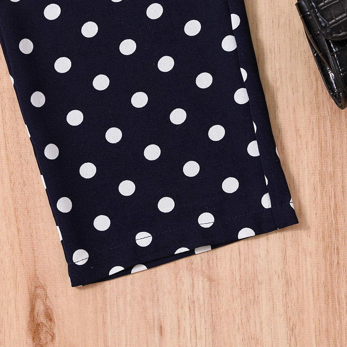 Girls Classic Black White Polka Dot One-Piece Outfit