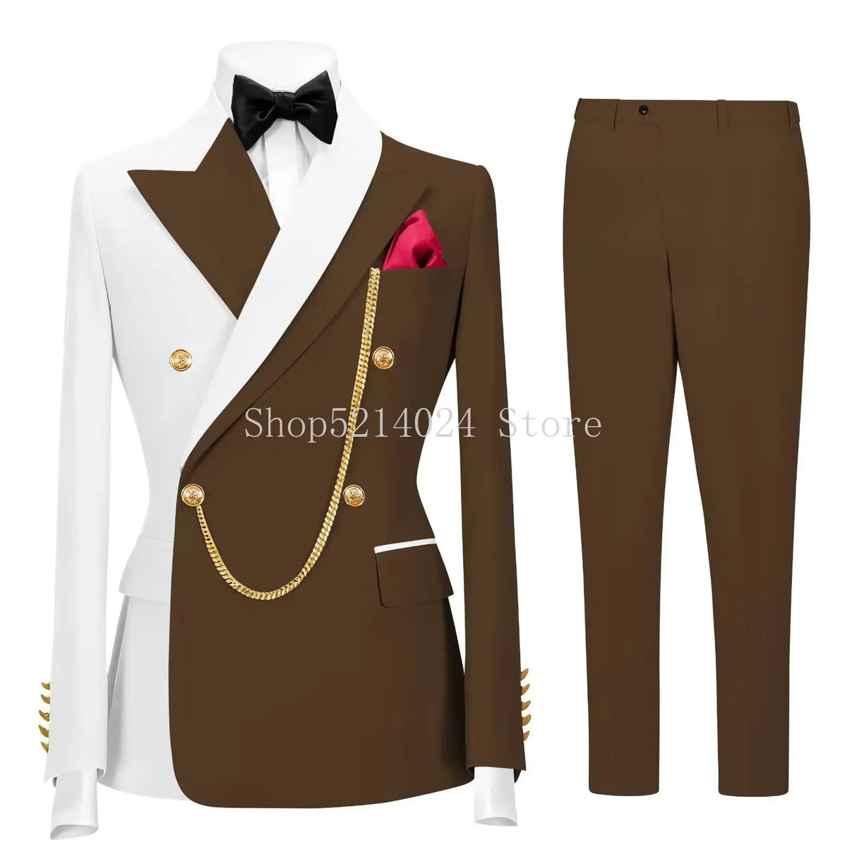 Men's 2-Piece Tuxedo Suit (Jacket + Pants)