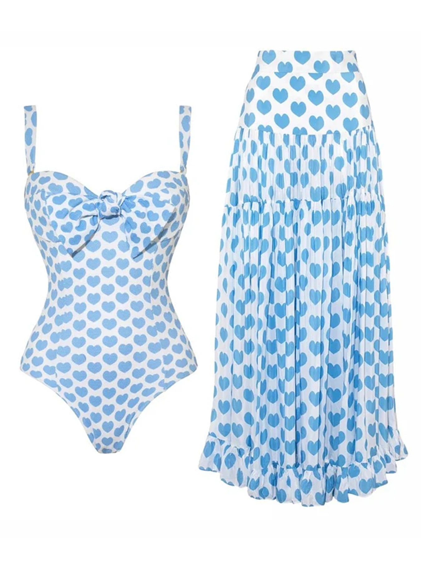 Polka Dot Print One Piece Swimsuit For Women Swimwear