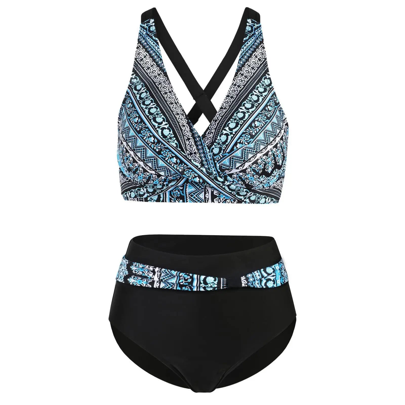 Sexy Polka Dot High Waist Bikini Push Up Swimsuit Female