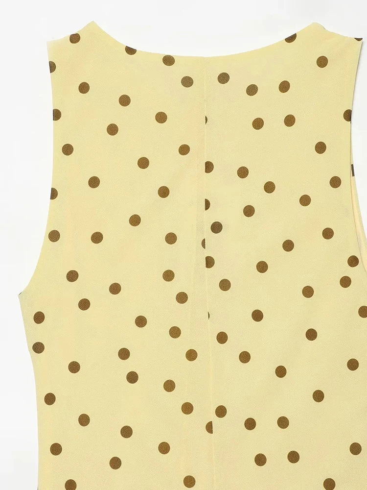 Women Summer Women's Polka Dot French Style Dress Elegant Women
