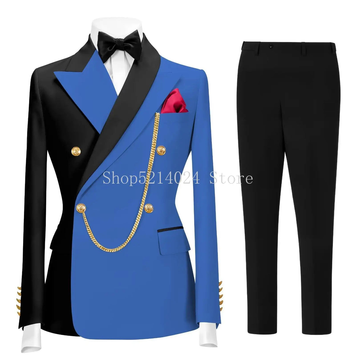 Men's 2-Piece Tuxedo Suit (Jacket + Pants)