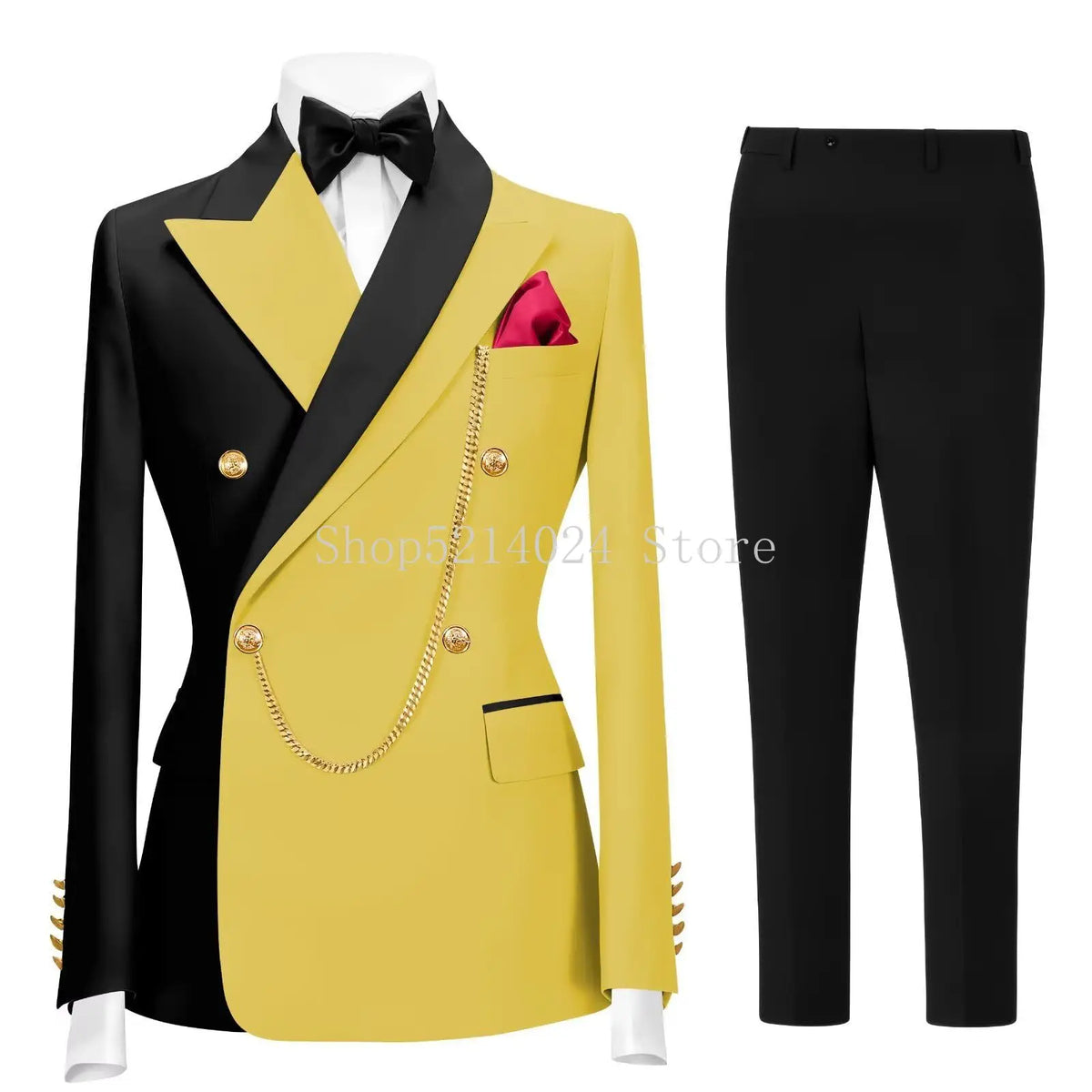 Men's 2-Piece Tuxedo Suit (Jacket + Pants)