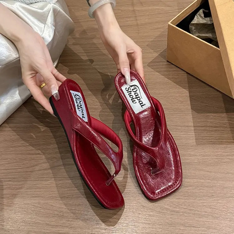 Designer Summer Polka Dot Women Slippers Concise Wedges Heel Dress
