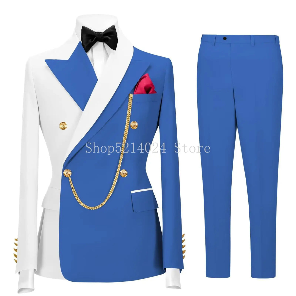 Men's 2-Piece Tuxedo Suit (Jacket + Pants)