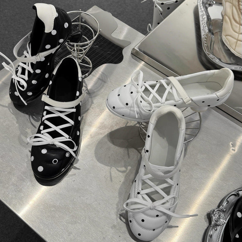 Rare Stylish Polka-dot High Heels For Women