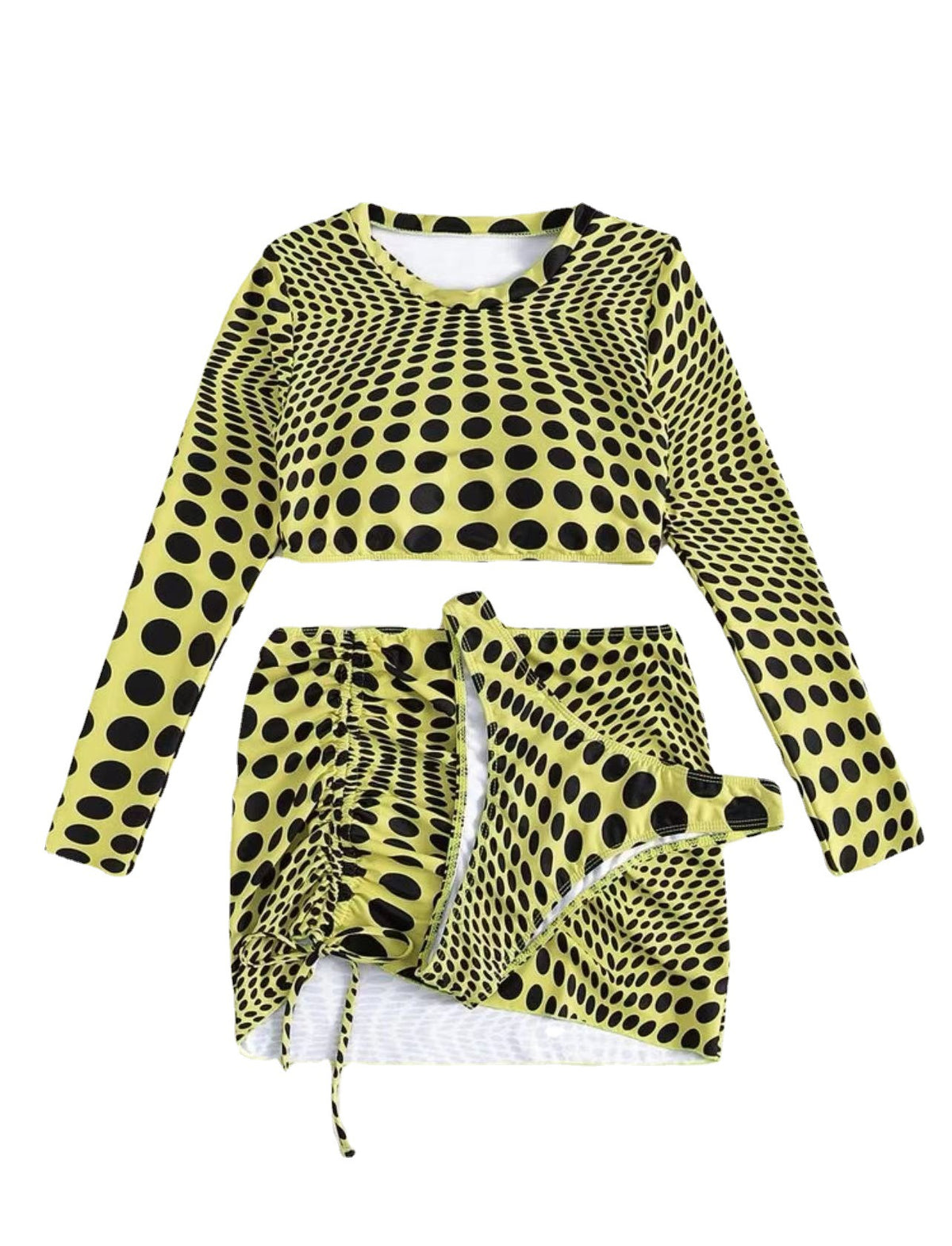 Women's Polka Dot Swimsuit Three-piece Suit